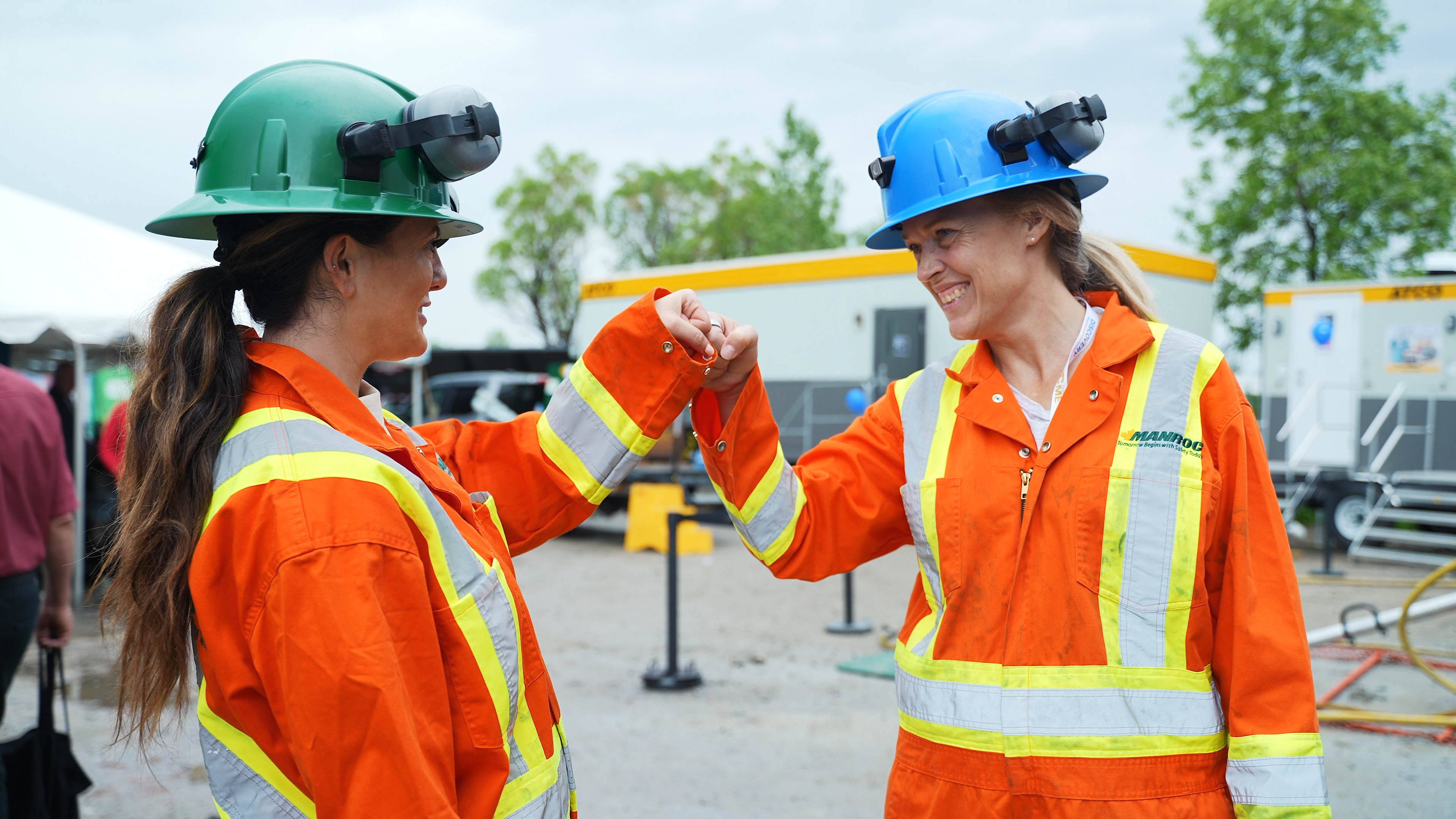Jackleg drilling action at the Canadian Mining Expo